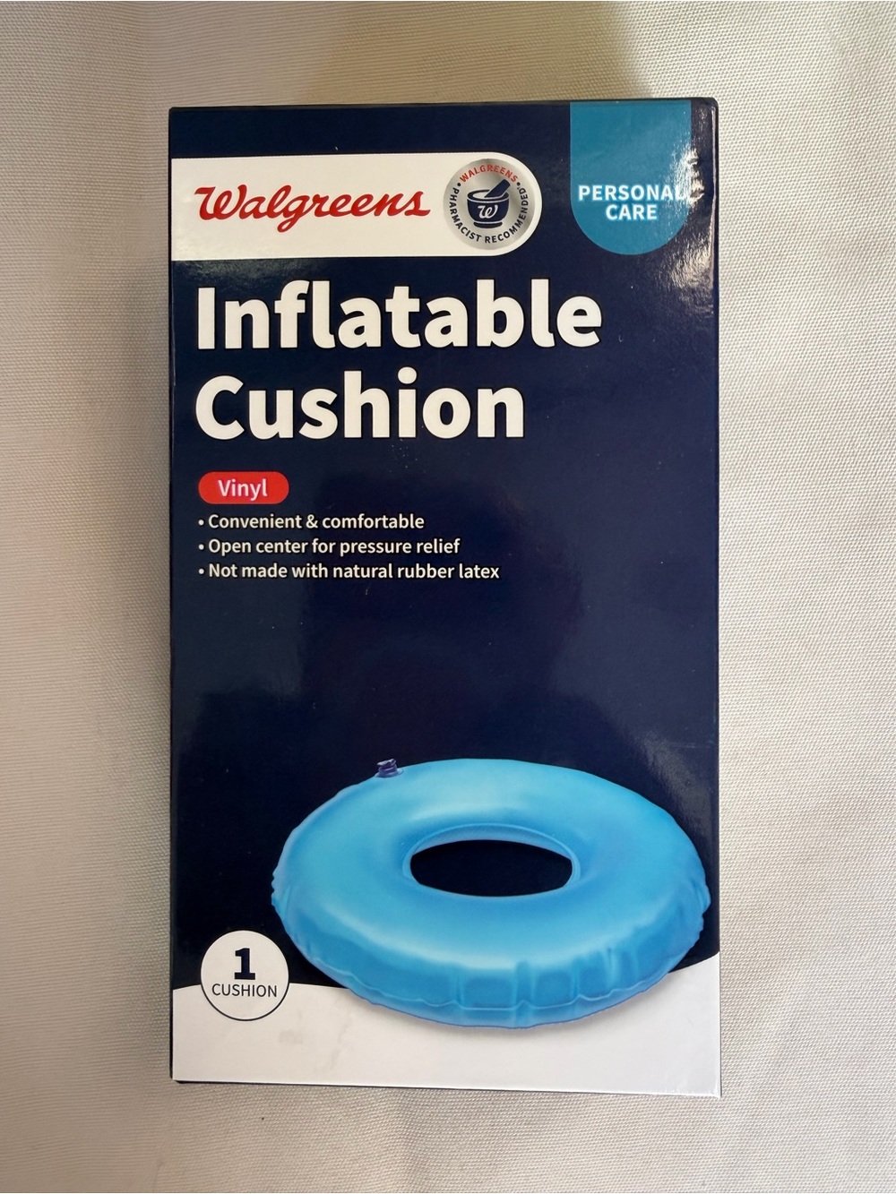 Walgreens Inflatable Cushion - Blue Vinyl Ring
